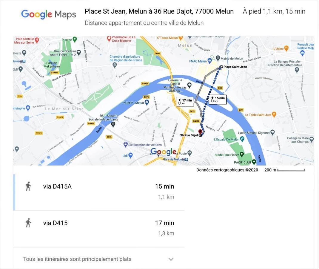 Studio A 300 Metres De La Gare Et 25 Minutes De Paris En Train Melun Eksteriør billede